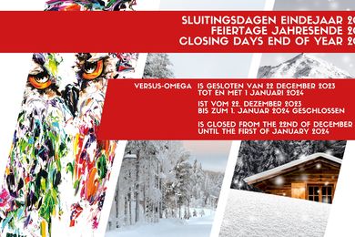 Sluitingsdagen eindejaar 2023 | Feiertage Jahresende 2023 | Closing days end of year 2023